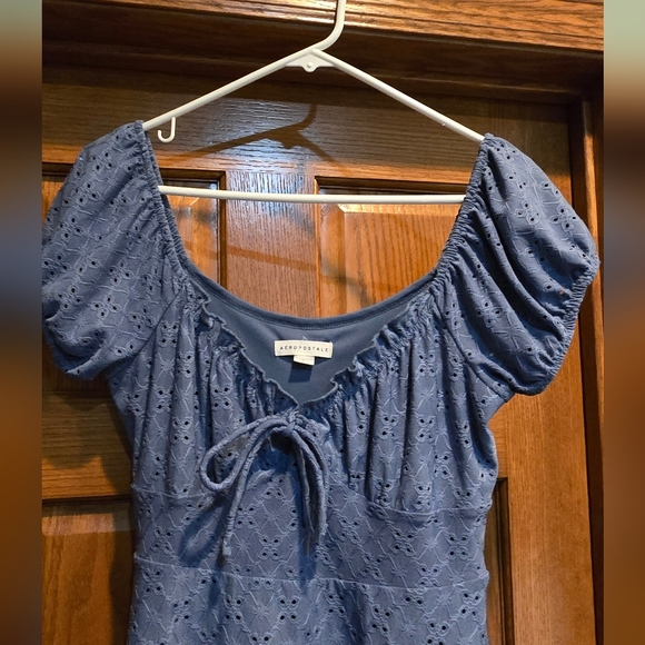 Aeropstale, Women's size Large, Mini Dress Blue, Perfect Shape, Barely Worn - Picture 2 of 11